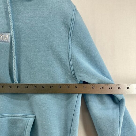 ARTFORM Hoodie Adult Sz S Spellout Embroidered Jumper Pullover Sweatshirt Blue - Picture 10 of 12